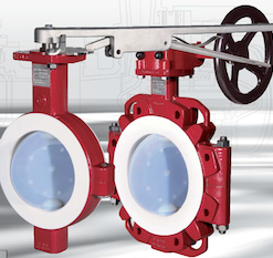 Van bướm đóng/mở & điều khiển lót PTFE/PFA
