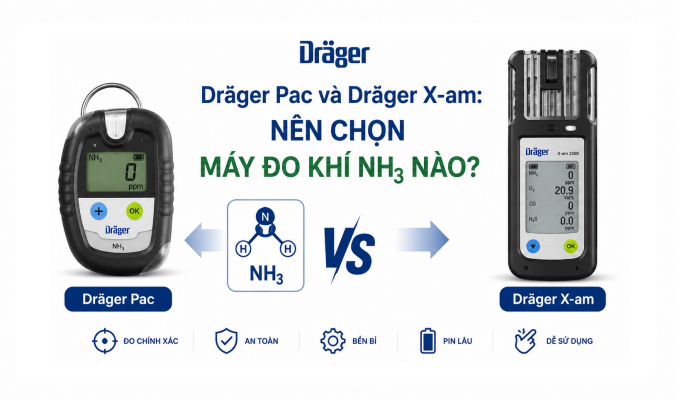 Dräger Pac và Dräger X-am: Nên Chọn Máy Đo Khí NH3 Nào?