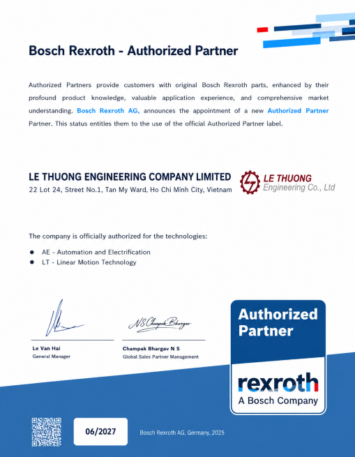 Bosch Rexroth - Authorized Partner