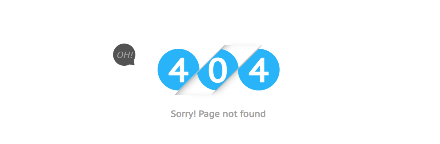 404 Page Bootstrap